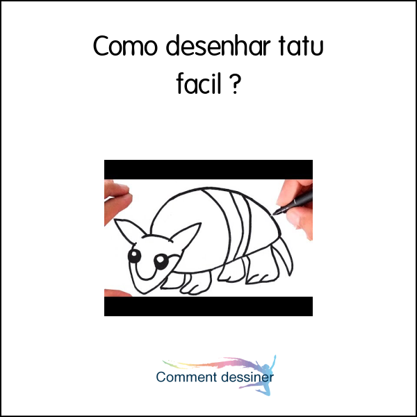 Como desenhar tatu facil